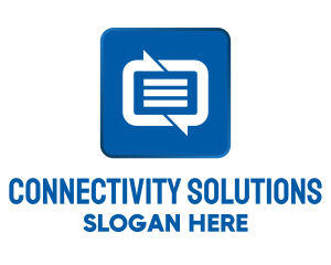Communication - SMS Messaging Communications App logo design