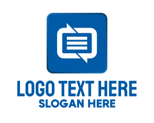 SMS Messaging Communications App Logo