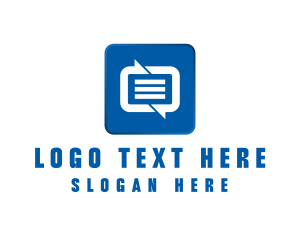 SMS Messaging Communications App Logo