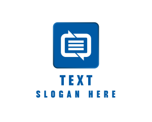 SMS Messaging Communications App logo design