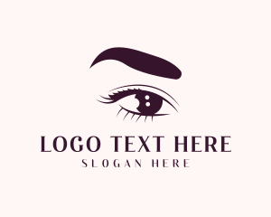 Lashes - Eye Beauty Lashes logo design