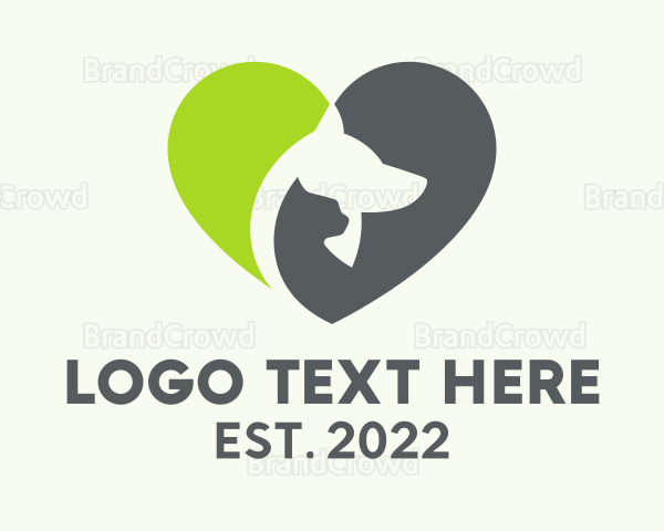 Pet Heart Adoption Logo