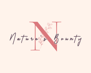 Organic Feminine Nature logo design