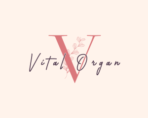 Organic Feminine Nature logo design