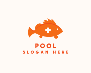 Hospital - Pet Fish Clinic logo design