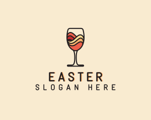 Bartender - Wine Glass Drink logo design