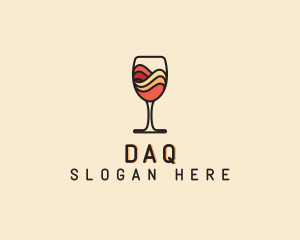 Pub - Wine Glass Drink logo design