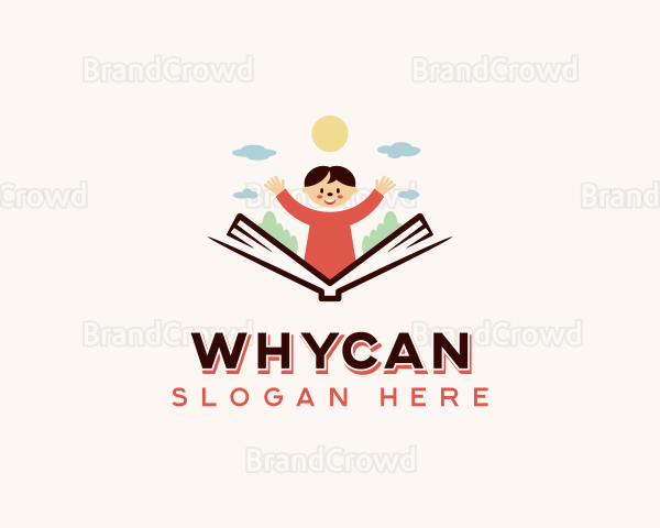 Boy Kindergarten Daycare Logo