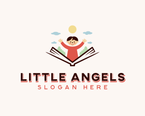 Child Welfare - Boy Kindergarten Daycare logo design