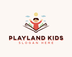 Boy Kindergarten Daycare logo design