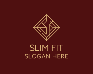 Slim - Premium Geometric Diamond logo design