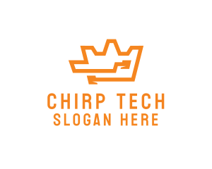 Tech Crown Circuit logo design