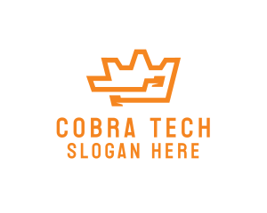 Tech Crown Circuit logo design