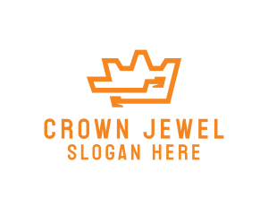 Crown - Tech Crown Circuit logo design