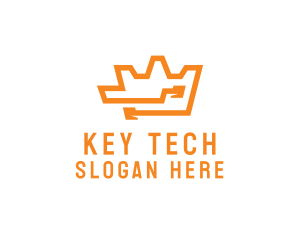 Tech Crown Circuit logo design