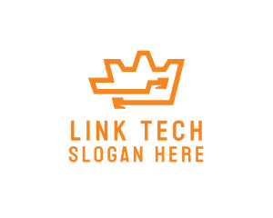 Tech Crown Circuit logo design