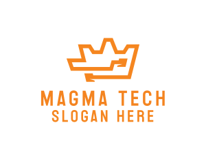 Tech Crown Circuit logo design