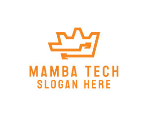 Tech Crown Circuit logo design