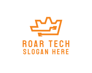 Tech Crown Circuit logo design