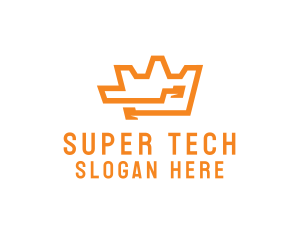 Tech Crown Circuit logo design