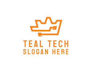 Tech Crown Circuit logo design