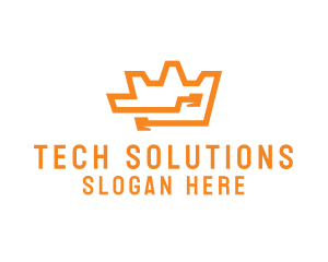 Tech - Tech Crown Circuit logo design