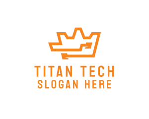 Tech Crown Circuit logo design