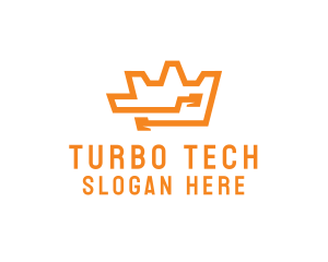 Tech Crown Circuit logo design