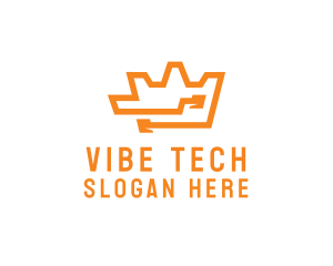 Tech Crown Circuit logo design