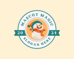 Mascot - Cute Snowman Mascot logo design