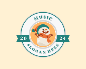 Mascot - Cute Snowman Mascot logo design