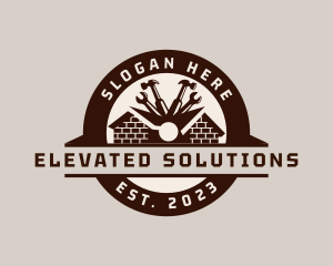 Home Construction Renovation Tools logo design