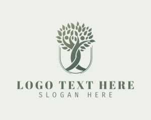 Human - Wellness Human Tree logo design