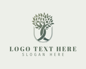 Vegatarian - Wellness Human Tree logo design