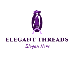 Womenswear - Violet Lady Mannequin logo design