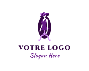 Violet - Violet Lady Mannequin logo design