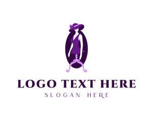 Hat - Violet Lady Mannequin logo design