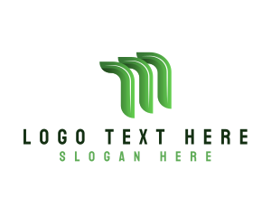 Curve - Tech Digital Agency Letter M logo design