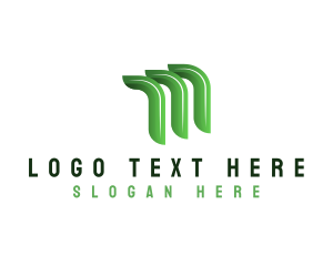 Marketing - Tech Digital Agency Letter M logo design