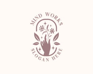 Hands Flower Decorator logo design