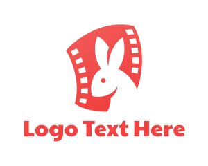 Producer - Red Rabbit Filmstrip logo design