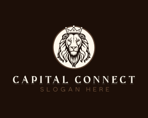 Wild Crown Lion logo design