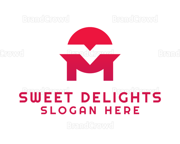 Oriental Asian Letter M Business Logo