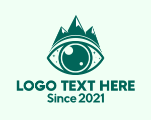 Travel Vlog - Vision Mountain Eye logo design