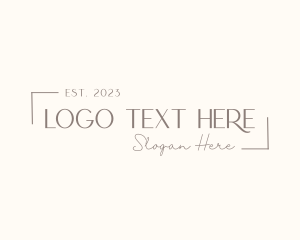 Blogger - Classic Minimalist Wordmark logo design