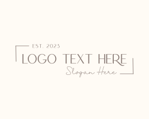 Classic Minimalist Wordmark Logo