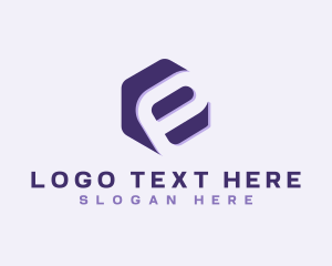 Hexagon Business Letter E Logo