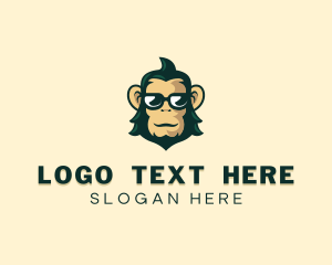 Sunglasses - Cool Shades Monkey logo design