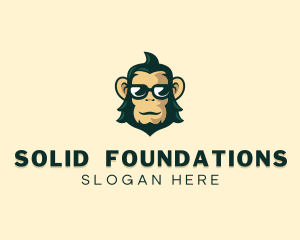 Simian - Cool Shades Monkey logo design