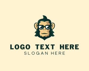 Simian - Cool Shades Monkey logo design